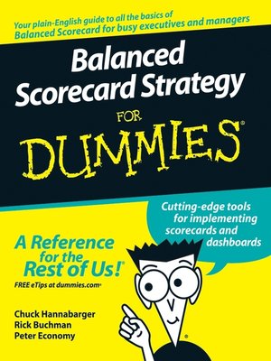 cover image of Balanced Scorecard Strategy For Dummies